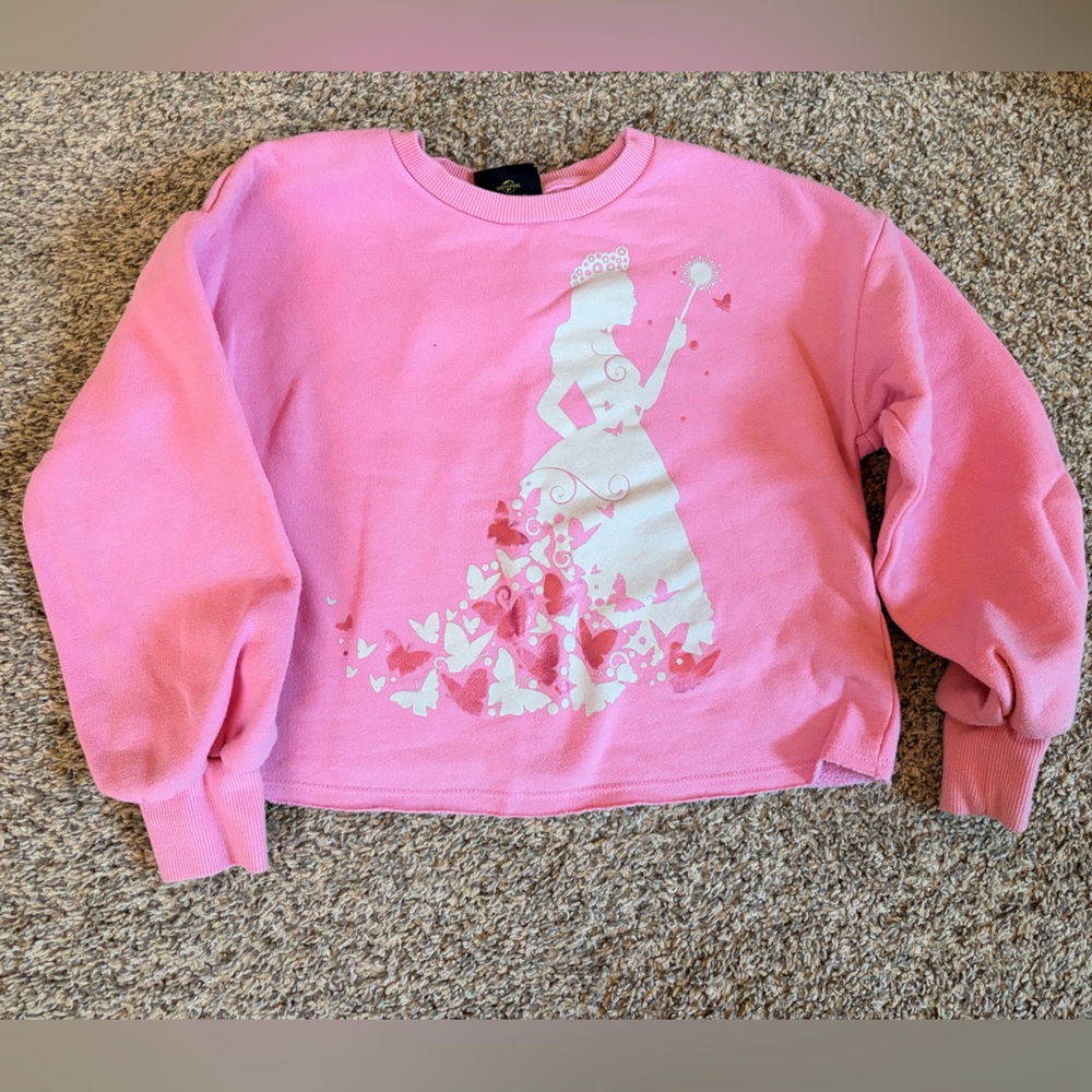 Pink kinds Cropped Glinda (Wicked) Sweatshirt
